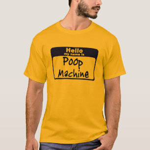 T-shirt Hellow mon nom est machine de dunette