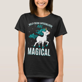 T-shirt Help Desk Specialists Are Magical Unicorn Assistan