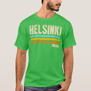 T-shirt Helsinki Finlande Retro