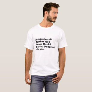 T-shirt helvetica d'étiquette de Rhymesayers
