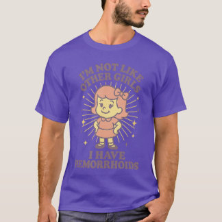 T-shirt Hémorroïdes drôles gênantes Femmes Humour Adulte G