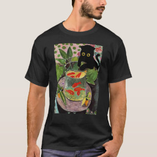 T-shirt Henri Matisse Poisson rouge et chat célèbre Peintu