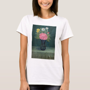 T-shirt Henri Rousseau - Dahlia et marguerites dans un vas