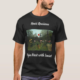 T-shirt Henri Rousseau Forêt vierge avec coucher de soleil