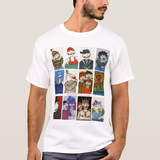 T-shirt Henriette rose (Devant)