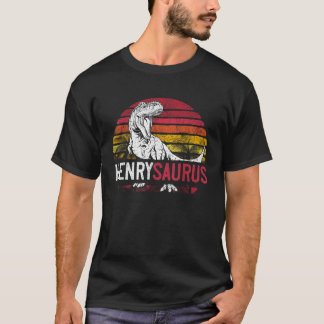 T-shirt Henry Saurus Funny Dinosaure personnalisé T Rex Na