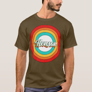 T-shirt Henson Nom Chemise Vintage Cercle Henson