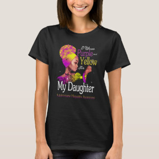 T-shirt Hépatite Auto-immune Sensibilisation Fille Jaune P