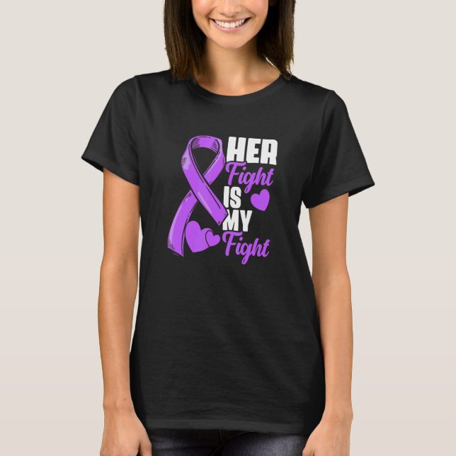 T-shirt Her Fight Is My Fight Epilepsy Survivor Epilepsy A (Devant)
