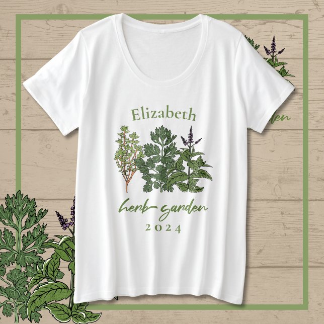 T-shirt Herb Garden (Herb Garden Plus Size T-Shirt)