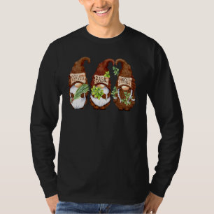 T-shirt Herbe Gnome Ciboulette Basil Cuisine persil Gnomes