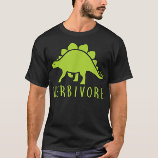 T-shirt Herbivore Dinosaur Végétarien Style de vie végétar