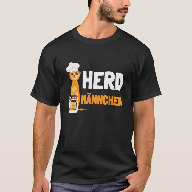 T-shirt Herdmännchen I Chef Herd Meerkat avec le Casquette (Devant)