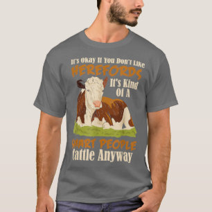 T-shirt Hereford Cattle Cow Herbe Hereford Breede