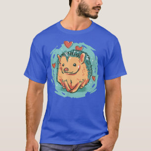 T-shirt Hérisson amour automne hérisson amis jardin haie