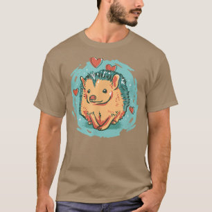 T-shirt Hérisson amour automne hérisson amis jardin haie