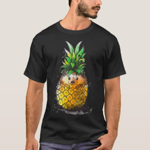 T-shirt Hérisson ananas amusant Plages de hérisson été Hér