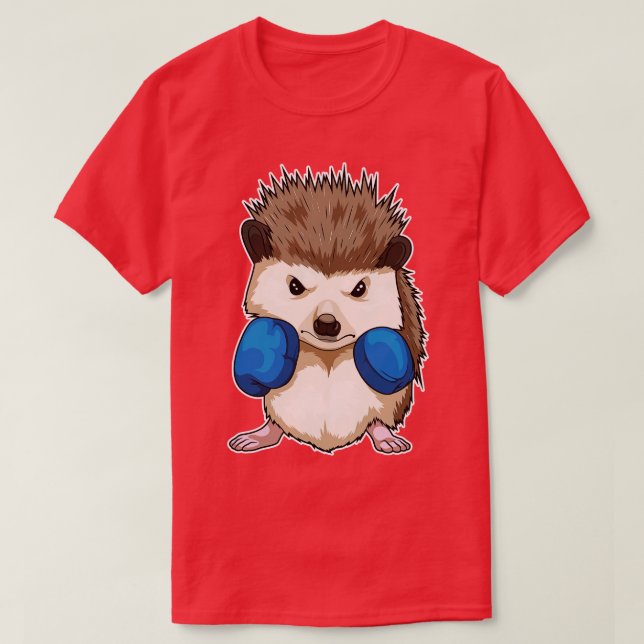 T-shirt Hérisson Boxer Gants de boxe Boxe (Design devant)