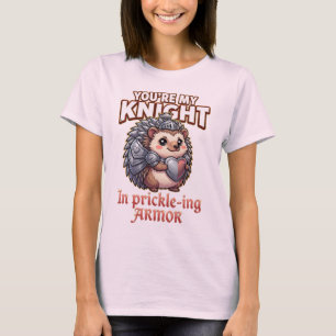 T-shirt Hérisson de la Saint-Valentin mignon - Chevalier d