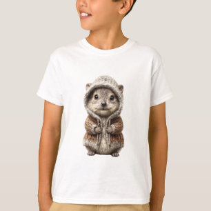 T-shirt Hérisson enfant avec un pull à capuche