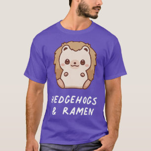 T-shirt Hérisson et Ramen Joli propriétaire de l'aile esth