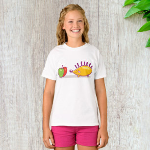 T-shirt Hérisson Et Une Pomme