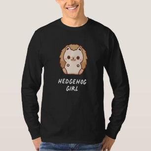 T-shirt Hérisson Fille Amusante Propriétaire esthétique Fa