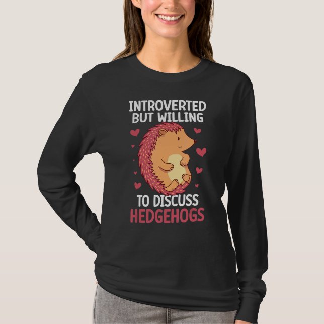 T-shirt Hérisson mignon Amateurs de hérisson Porcupine Ani (Devant)