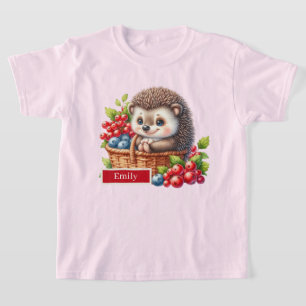 T-shirt Hérisson pour filles mignonnes personnalisable