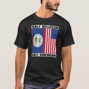 T-shirt Héritage ADN bélizien et américain Belize USA R