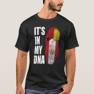 T-shirt Héritage de drapeau d'ADN mixte bissau-guinéen et