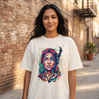 T-shirt Héritage mosaïque : Liberté, racines et fierté mod