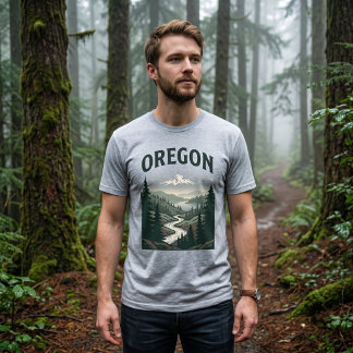 T-shirt Héritage Scénique de l'Oregon