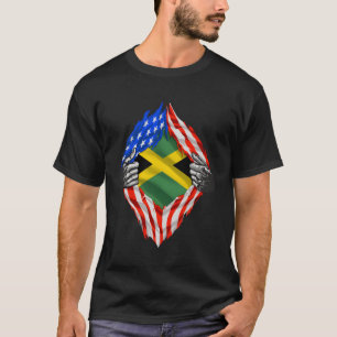 T-shirt Héritage Superjamaïcain Fière Jamaïque Racines Usa