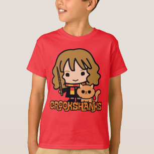T-shirt Hermione et Crookshanks en dessin animé