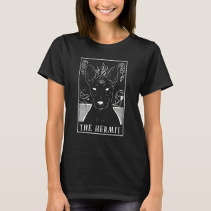 T-shirt Hermit Chien Basenji Carte Tarot Pagan Goblincore 