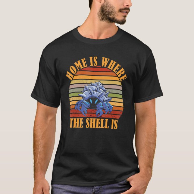 T-shirt Hermit Crab  Retro Hermit Crab Home Shell Sea Anim (Devant)