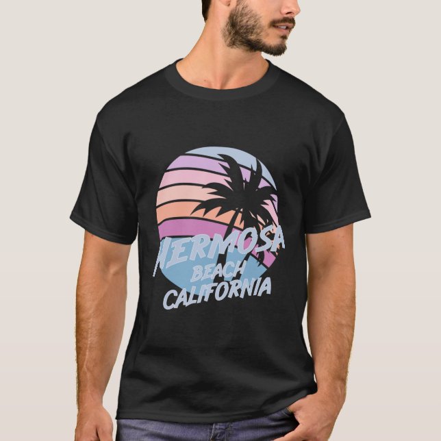 T-shirt Hermosa Beach Californie (Devant)