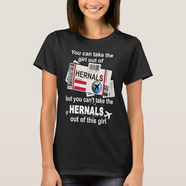 T-shirt Hernals Boarding Pass  Hernals Girl  Hernals (Devant)
