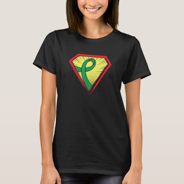 T-shirt Hero Depression Awareness Supporter Ribbon (Devant)