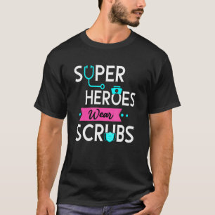 T-shirt Heroes Portent Des Gants Gants Infirmière Infirmiè