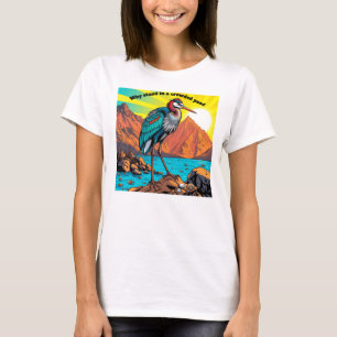 T-shirt Héron au bord de l'eau