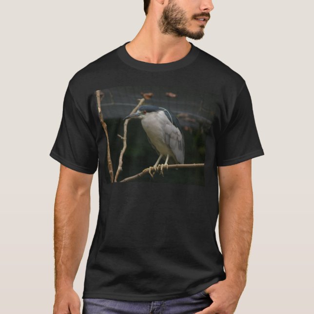 T-shirt Héron de nuit à couronne noire (Devant)