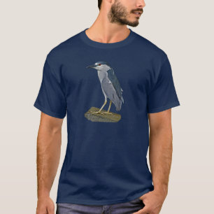 T-shirt héron de nuit Noir-couronné