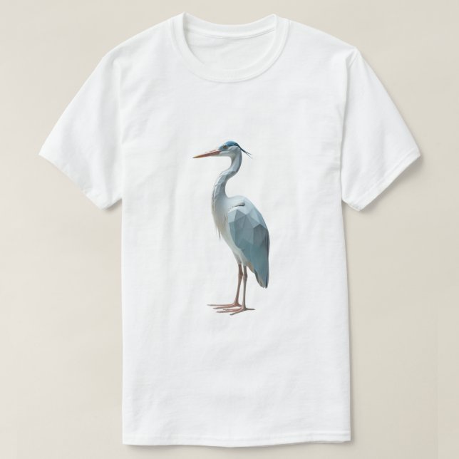 T-shirt Heron géométrique (Design devant)