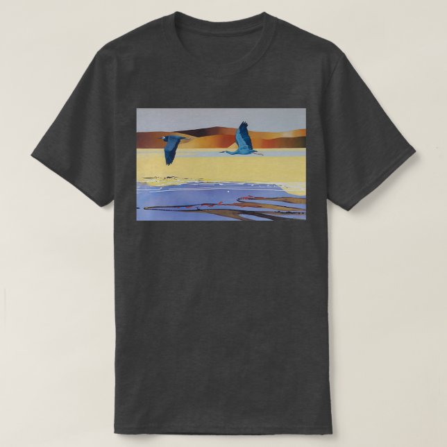 T-shirt Hérons à visage blanc (Design devant)