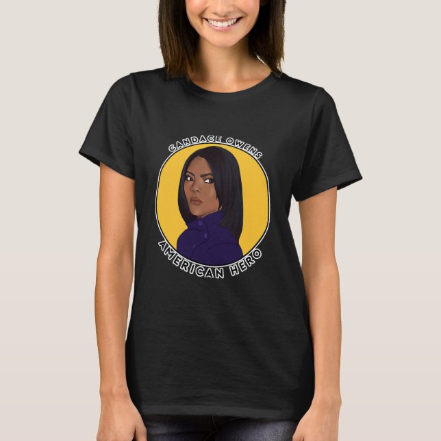 T-shirt Héros américain de Candace Owens (Devant)