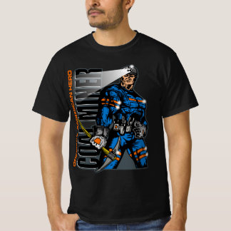 T-SHIRT HÉROS AMÉRICAIN ORIGINAL, LE MINEUR DE CHARBON