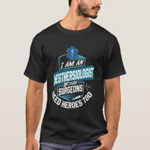 T-shirt Héros Anesthésiste Fier CRNA Médecin Anesthésie