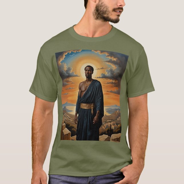 T-shirt Héros antique au Sunset Art Shirt (Devant)